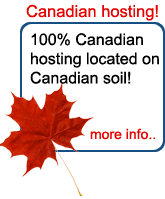 hosting in Canada, on Canadian Soil guaranteed!